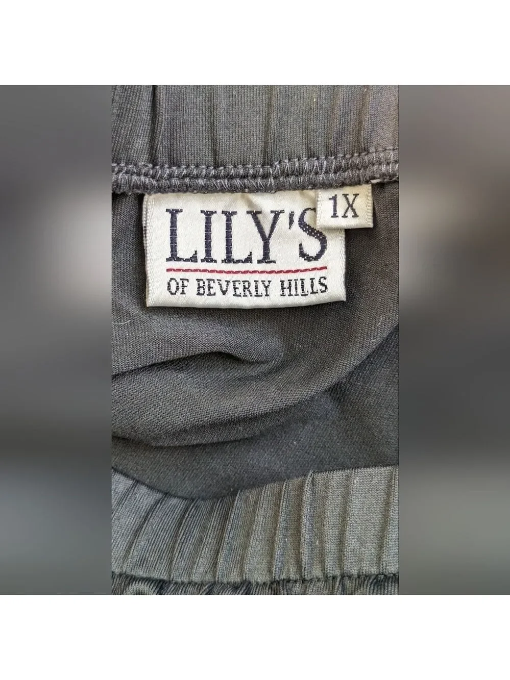⭐Lily's of Beverly Hills Vintage Black Swim Cover Up Skirt Size 1X
